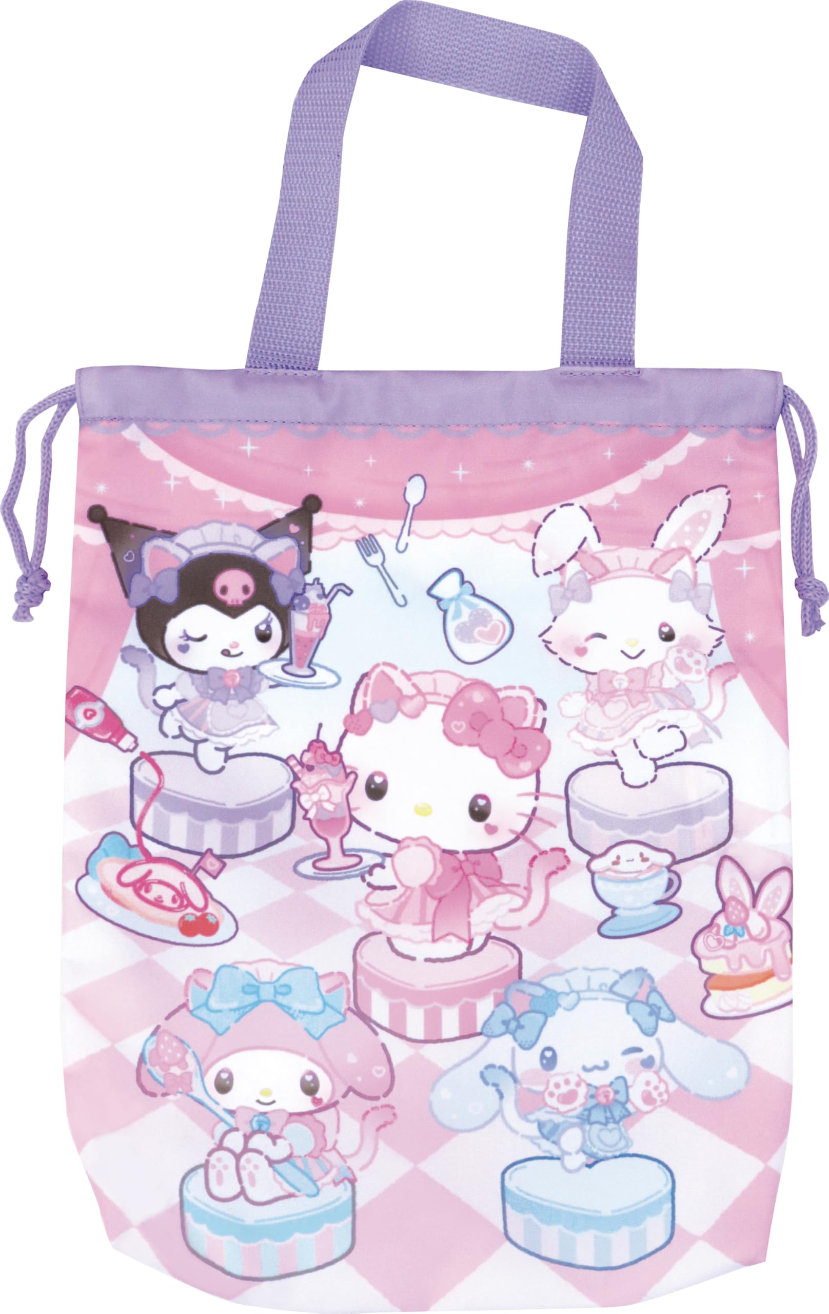 Сумка-мешок для обуви J s Planning с завязками, персонажи Sanrio Cafe SBK559