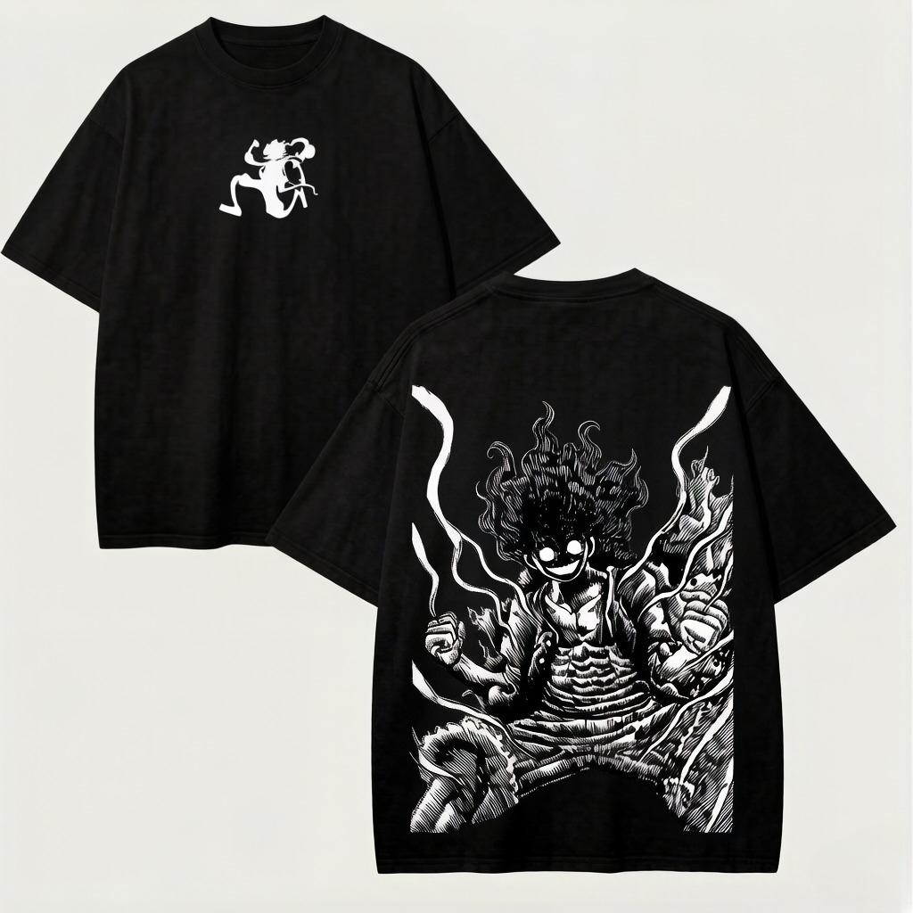 Men's and Women's Universal Anime Costume Performance Style Cotton Short-sleeved T-shirt for Casual Fitness Clothing