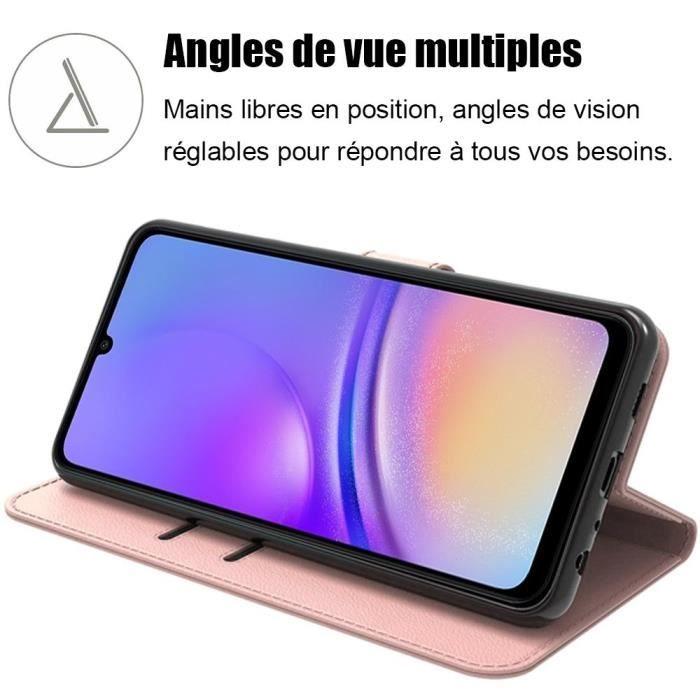 Coque de protection - Samsung - Galaxy A05 - Antichoc - Cuir PU - Fentes pour cartes