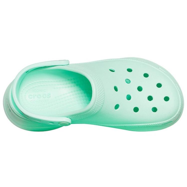 Crocs Classic Clog Retro Thick Sole Sandals Mint Green Women's 206302-3TI