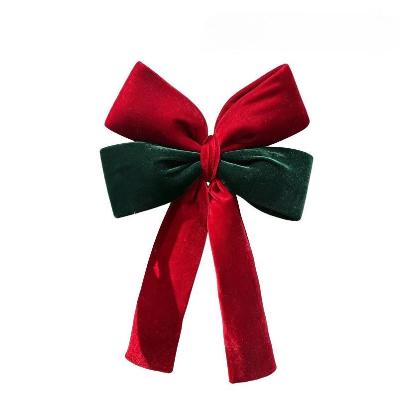 New velvet bow decoration Christmas three-dimensional pendant Christmas tree scene atmosphere layout