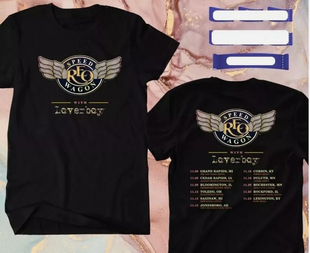 

REO SPEEDWAGON and LOVERBOY FALL USA TOUR 2024 T-Shirt Unisex T-Shirt XXXXL