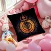 The S-Shiva T-Trident Pillow Case Soft Plush Fabric Double-Sided Printed Cushion Cover Warm Winter Sofa Pillow Case