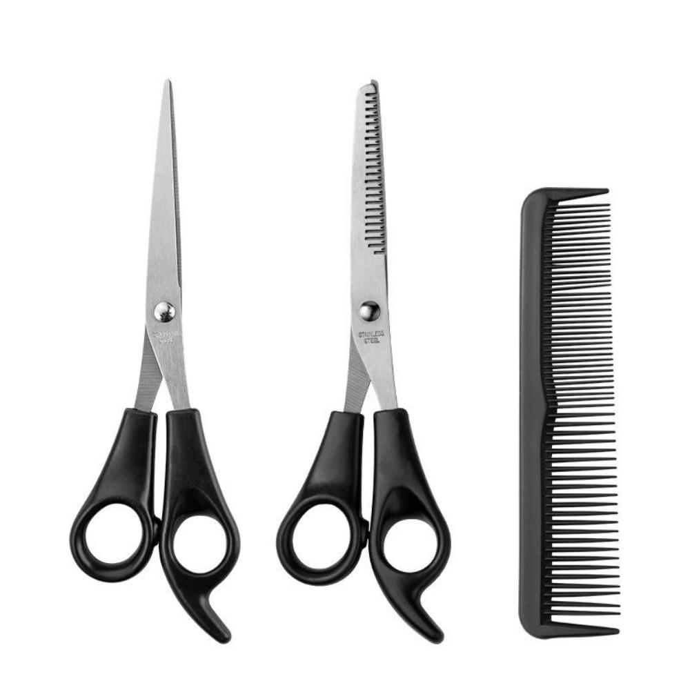 3PCS Hairdressing Scissors 6 Inch Scissors Kit Tool for Cutting Thinning Hair Comb Barber Accessories Salon Hairdressing Shears