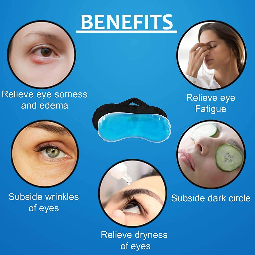 Rack Jack Gel Eye Mask - Graceful Unicorn - Blue