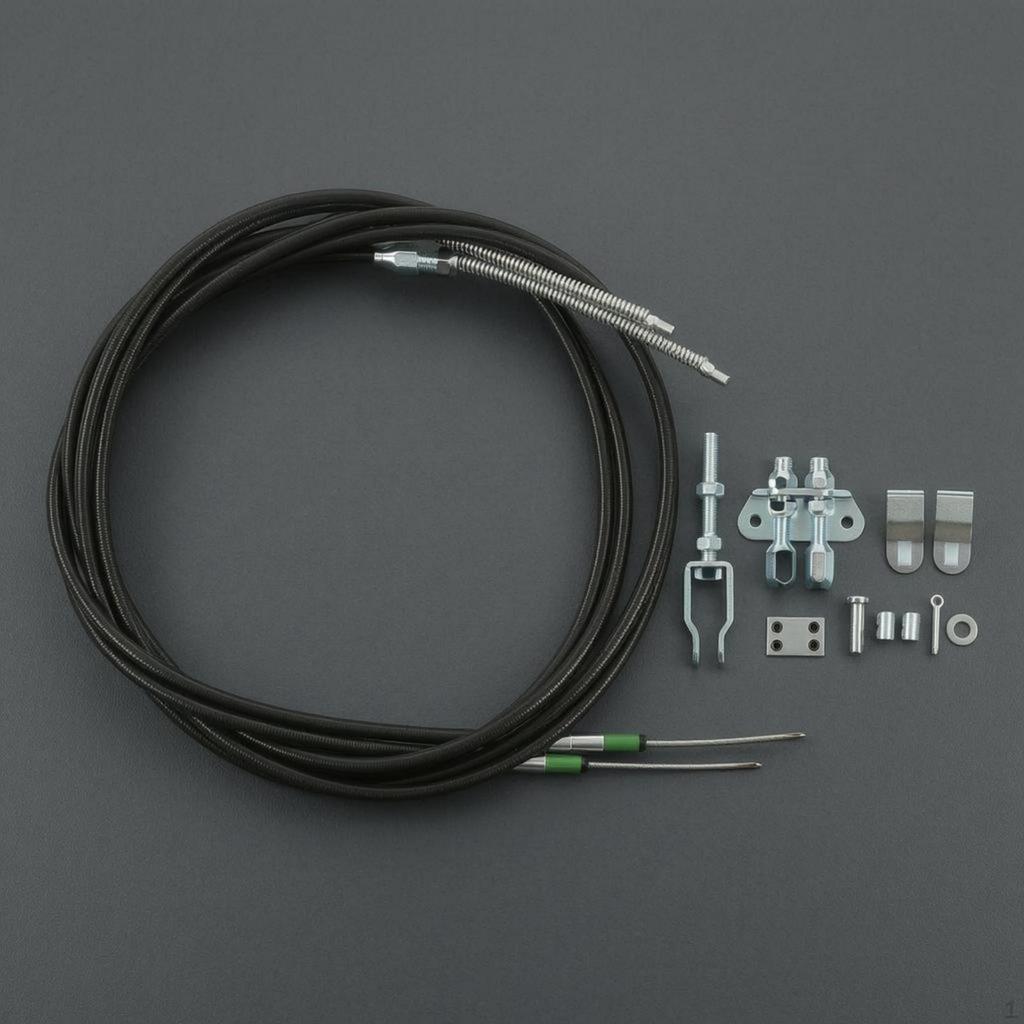 Parking Brake Cable Repair Kit Metal Fittings Emergency Assembly
