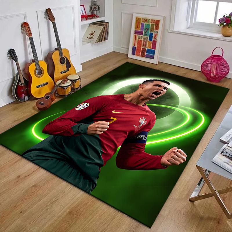 1pc Number 7 Soccer Design Printed Area Rug Carpet for Bedroom Living Room Home Decor Rugs Mat Non Slip Mat Rug for Bedside