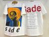 T-Shirt Bianca Unisex Stampa Grande Ritratto Sade Vintage Anni '90 Band Stitches Singoli Taglia XL RISTAMPA