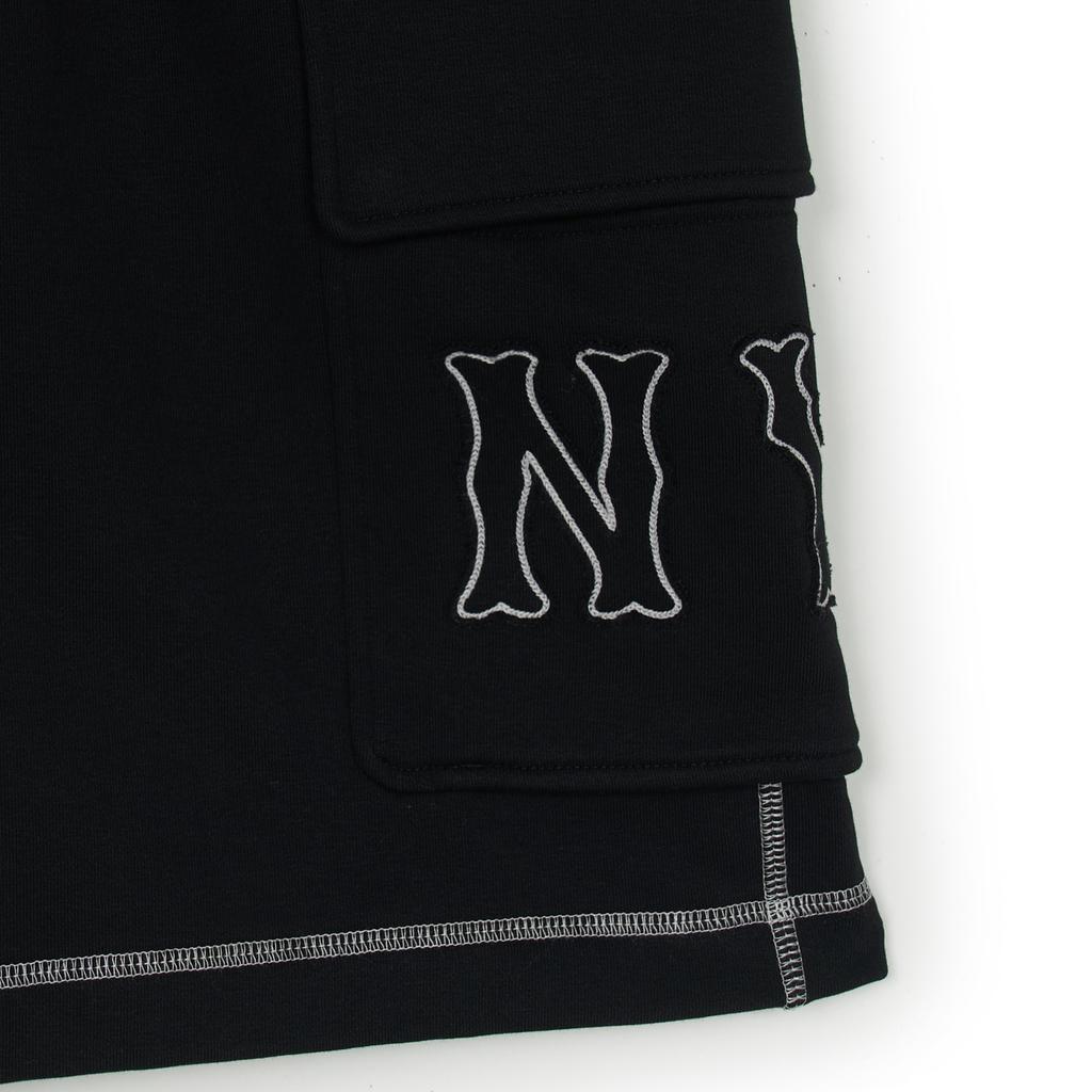New MLB Basic New York Yankees Casual Shorts Unisex Black 3ASPB0653-50BKS