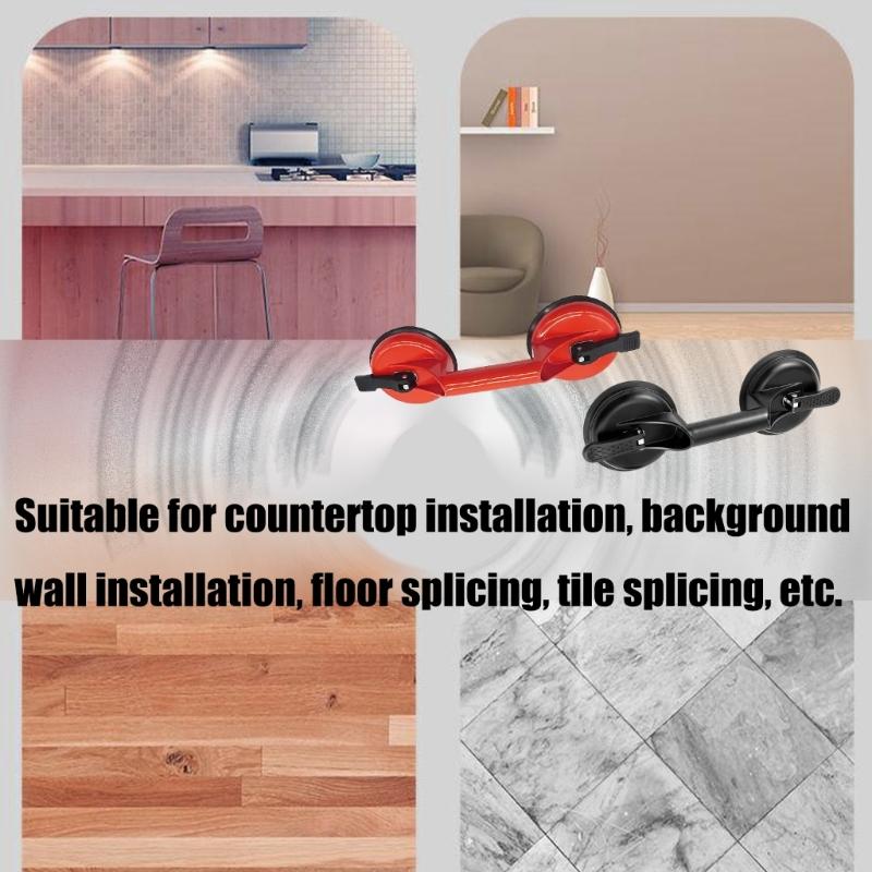 Aluminum Alloy Vacuum Handling Device Secure Suction Lifter Gripper for Oversized Glass Sheets and Wall Tiles Carriers M4YD
