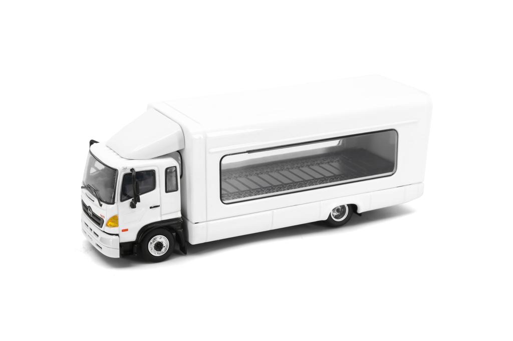 Tiny City Scale Hino 500 Roofed Loader 1/64 (White)