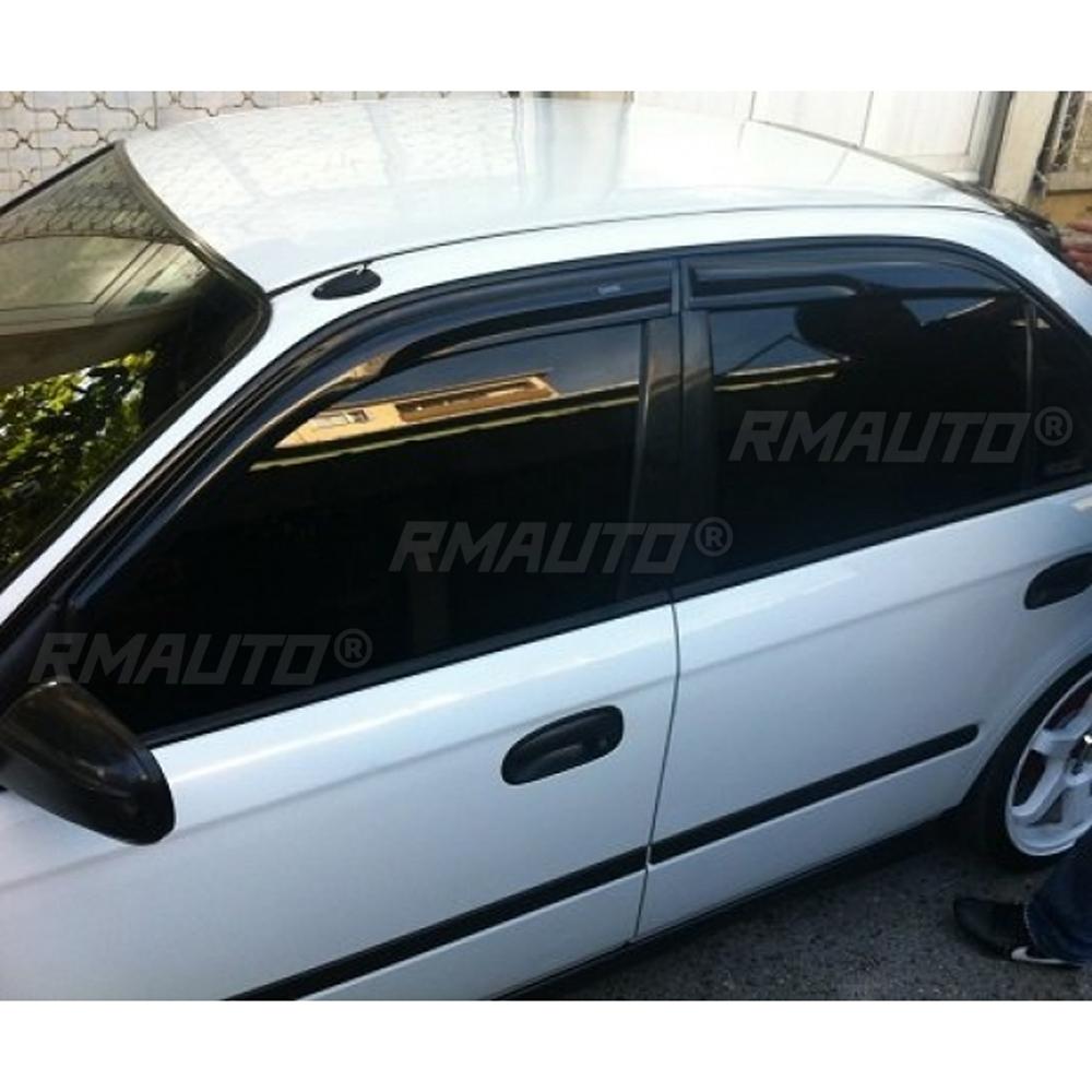 Car Window Accessories for Honda Civic 1996 1997 1998 1999 2000 Window Deflector Rain Guard Visor Awnings