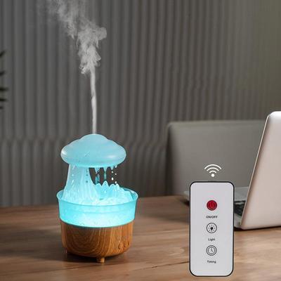 Pil Olmadan Bulut Şekilli Esansiyel Yağ Difüzörü, Uzaktan Kumandalı 1 Adet USB ile Çalışan Bulut Yağmur Nemlendirici, Creative Co