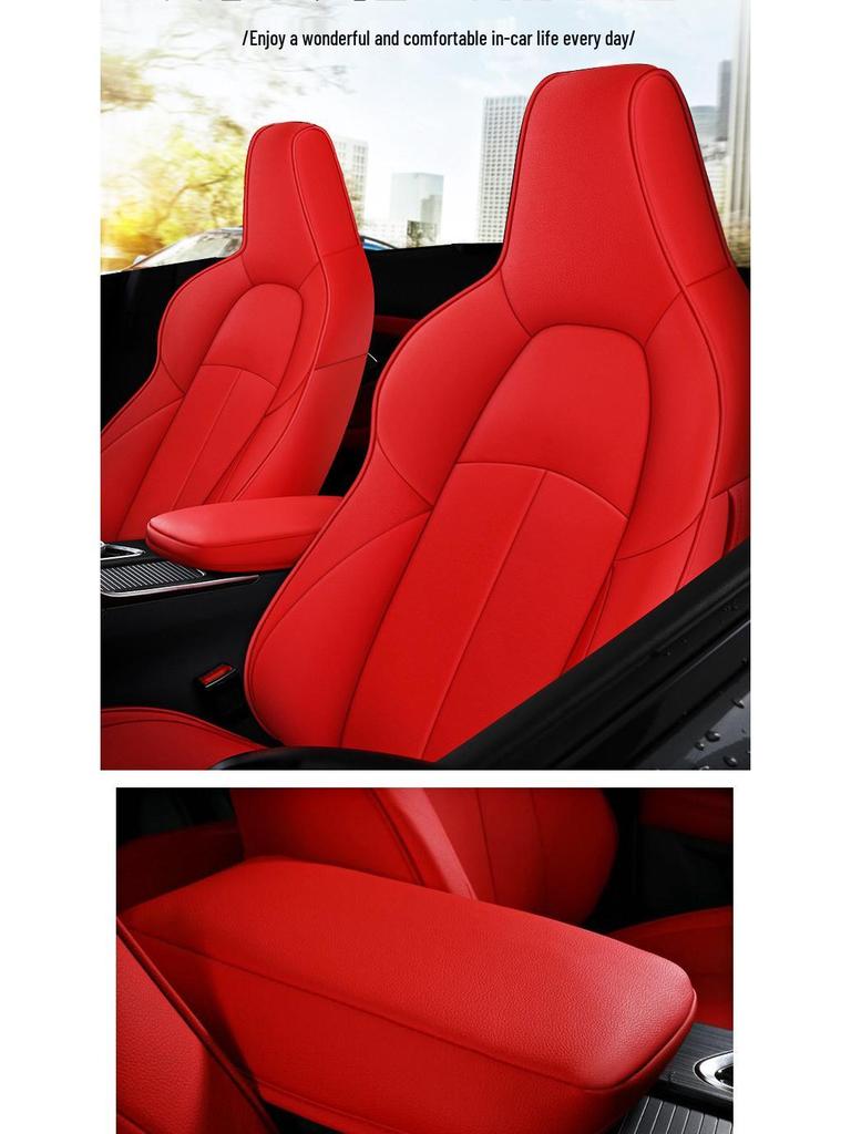 Oshan X5 Four Seasons Universal Leather Seat Cushion - Full Surround for Five Seats