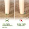 48 Pcs Felt Chair Leg Pads 5mm Thick Floor Scratch Protector Mat Mute Non-slip Self Adhesive DIY Furniture Accessories