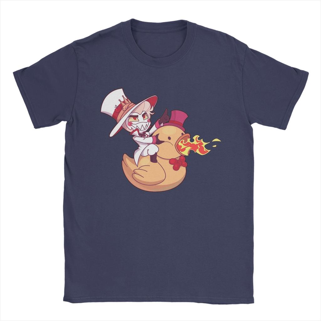 Lucifer from Hazbins Hotels Men's T Shirts Vintage Tee Shirt Short Sleeve O Neck T-Shirts 100% Cotton Birthday Present Clothes