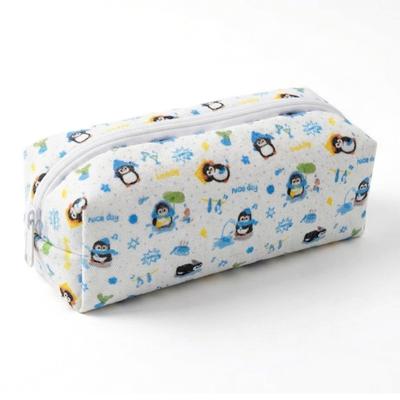 Penguin Pattern Stationery Bag Large Capacity Pencil Case Students Pen Bag  Gift