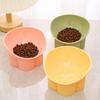 Pet Dog Cat Bowl with Raised Stand Food Water Cat Feeder Protect Cervical Vertebra Backflow Prevention Elevated Cat Food Bowl