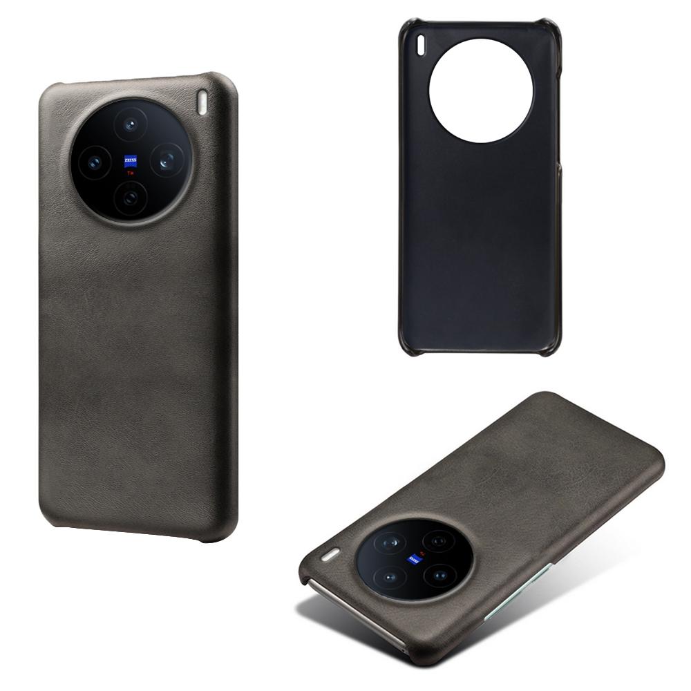 For vivo X200s 5G Case Calf Texture PU Leather Hard PC Protective Phone Cover