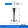 Langsaizebo Stainless Steel Quick-Release Male Threaded Ferrule Connector