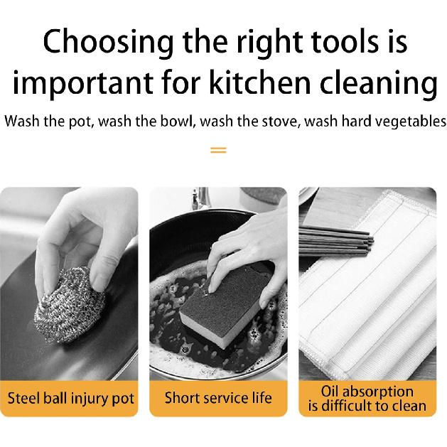 Natural Sisal Dish Washing Brush Bamboo Round Scrub Brush Pots Pans Vegetables Household Cleaning Brush… (Sisal)