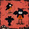 Halloween Animal Decoration Bat Bird  Outdoor Bird Figurines Animal Standing Bird Photography Props   Decoration