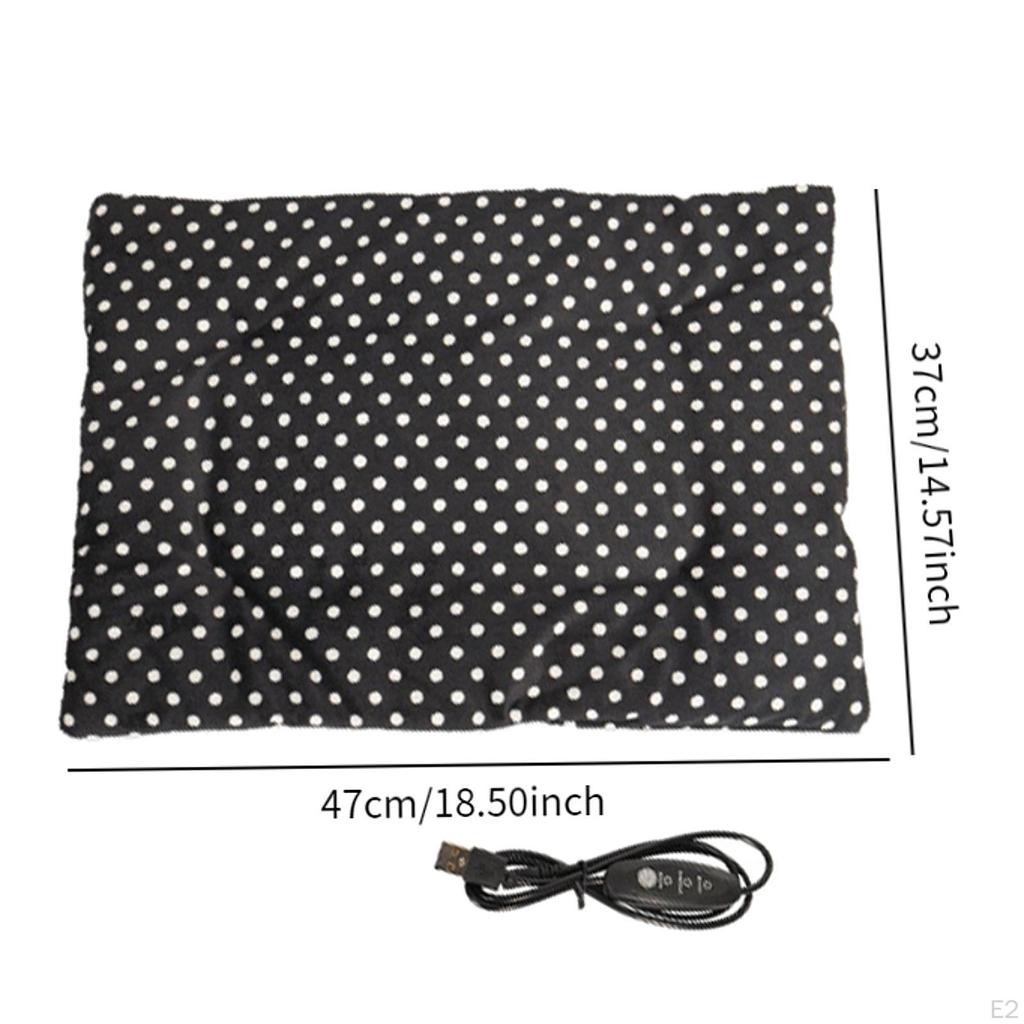 Pet Heating Pad 3 Adjustable Temperature Puppy Washable Blanket