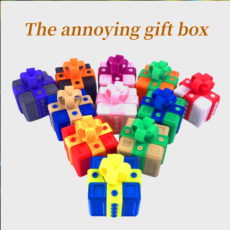 New Annoying Gift Box Prank Screw Creative 3D Printed Boxed Annoyance Gift Box Fun Quirky Toys Children Adults Holiday Toy Gifts