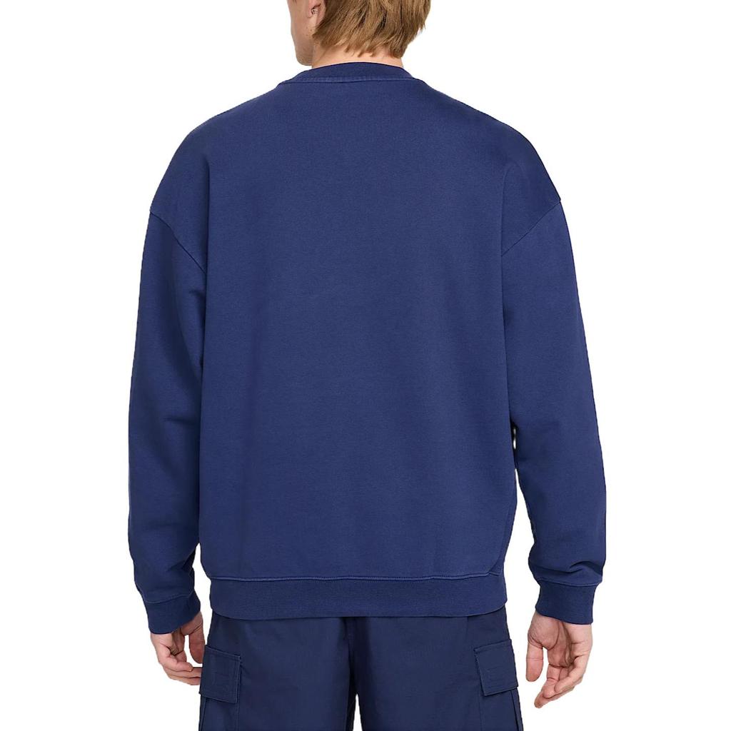 Nike SS25 Air Loose Fit Letter Long Sleeve Sweatshirt Men tops Blue HQ1099-492