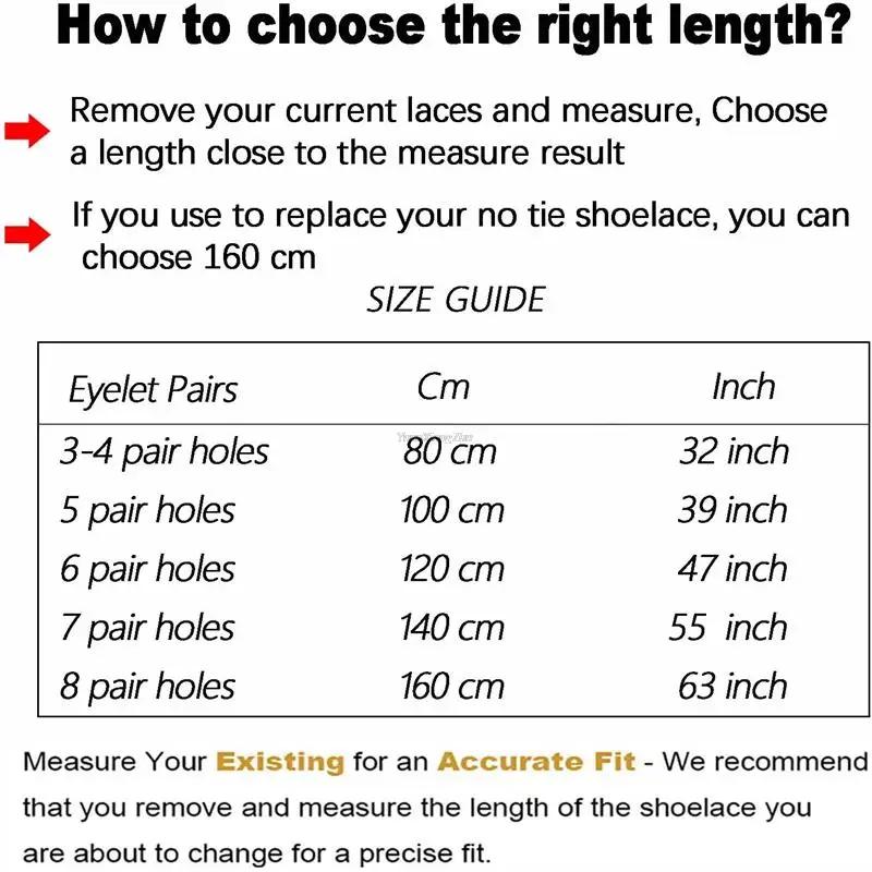 Elastic Flat Classic Sneakers Shoelaces 7 Mm Width Shoelaces for Kids Adults Shoe Laces Rubber Bands for Shoes Accessories 1Pair
