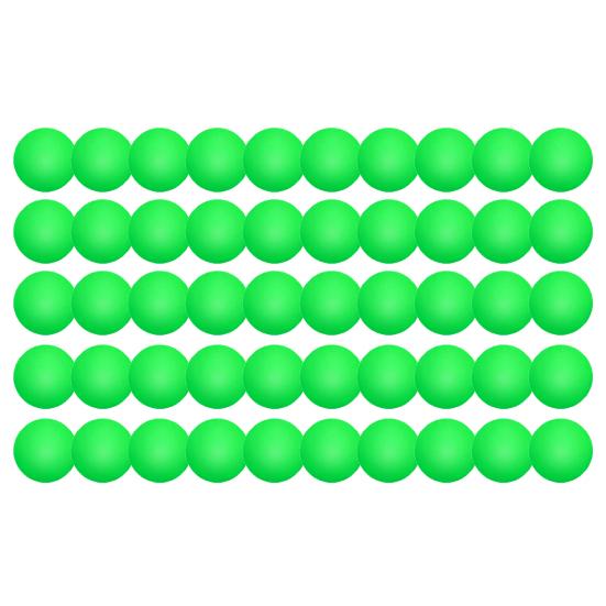 50 Stück/Packung 40mm Tischtennisball Matt Tragbar Leuchtende Farbe Rostbeständig