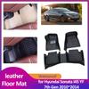 Floor Mat for Hyundai Sonata i45 YF 7th Gen 2010~2014 2011 Leather Foot Inner Liner Waterproof Carpet Pad Rug Accessories