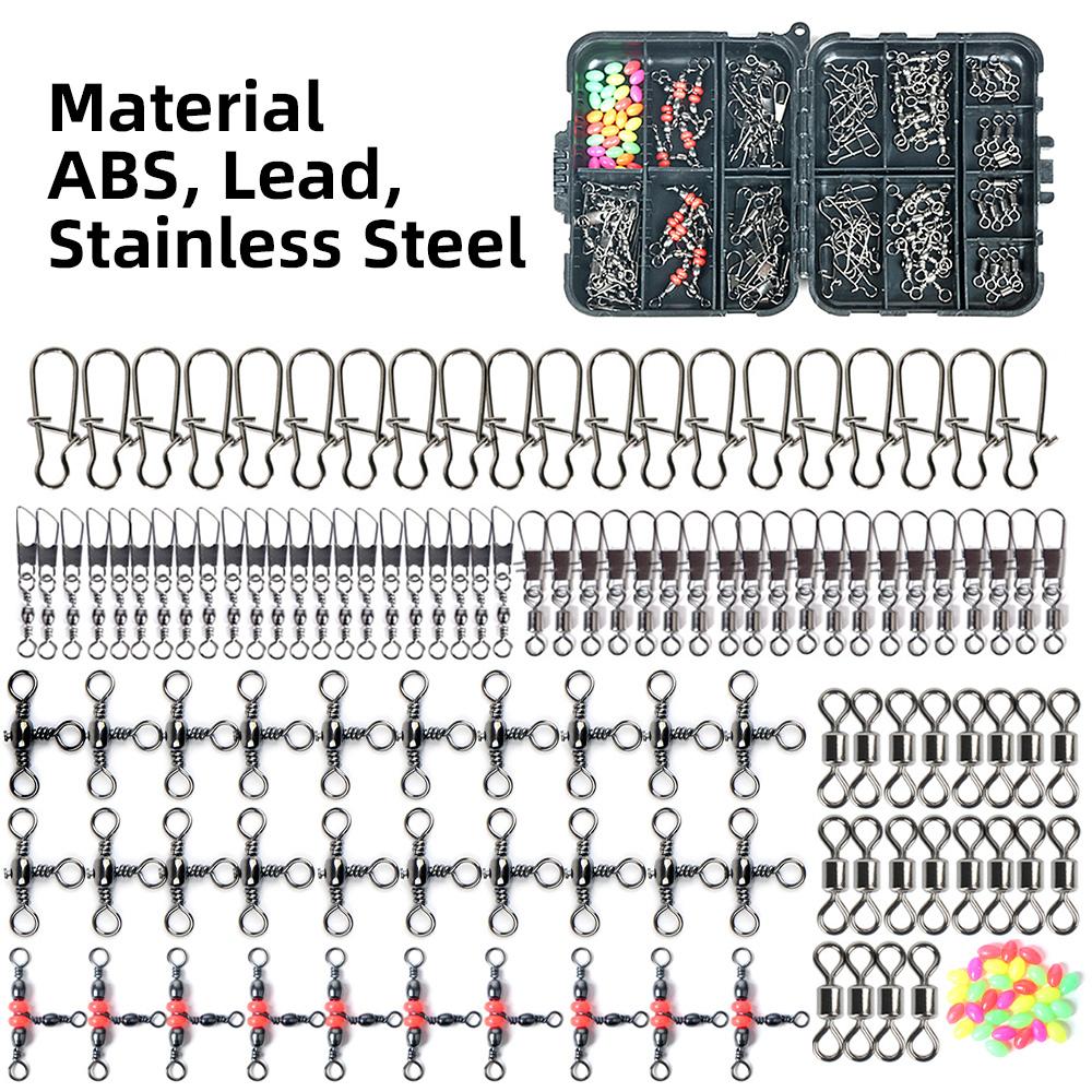 Angelzange und 140-teiliges Köder-Angelzubehör-Set Salzwasser-Hakenlöser Angelschnur