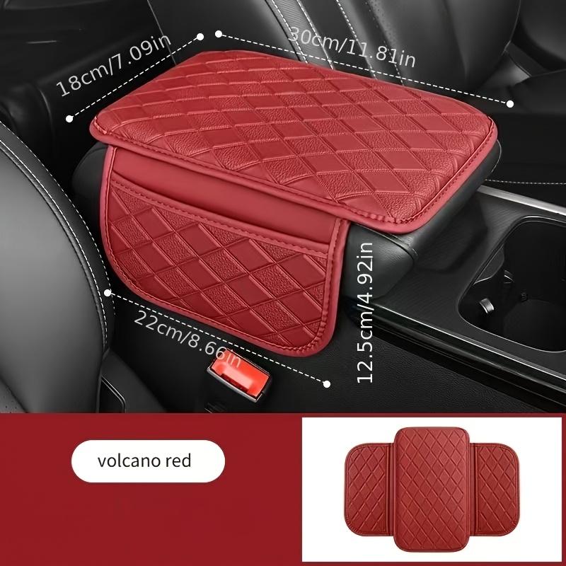 Car Armrest Box Heightening Pad Car Armrest Box Pad Multifunctional Universal Interior Leather Storage Bag