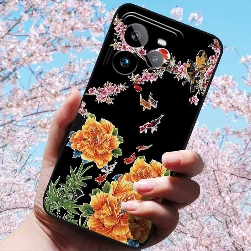 For Realme GT 7 Pro 5G 6.78"Case 3D Relief Soft Silicone Cover Retro Embossed for Realme GT 7 Pro Phone 3D Soft Protection Case
