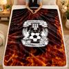 Flannel BlanketCoventry City Football Warm Soft Throw Blanket for Indoor Sofa Bed Living Room Use