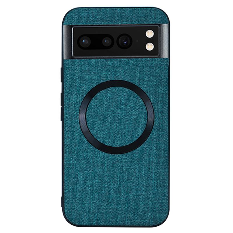 For Google Pixel 8 Pro Magnetic Case TPU+Cloth Dirt-Resistant Phone Cover