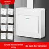Ultra-Thin One-Way Multi-Control Electrical Surface Switch & Socket Panel with Box