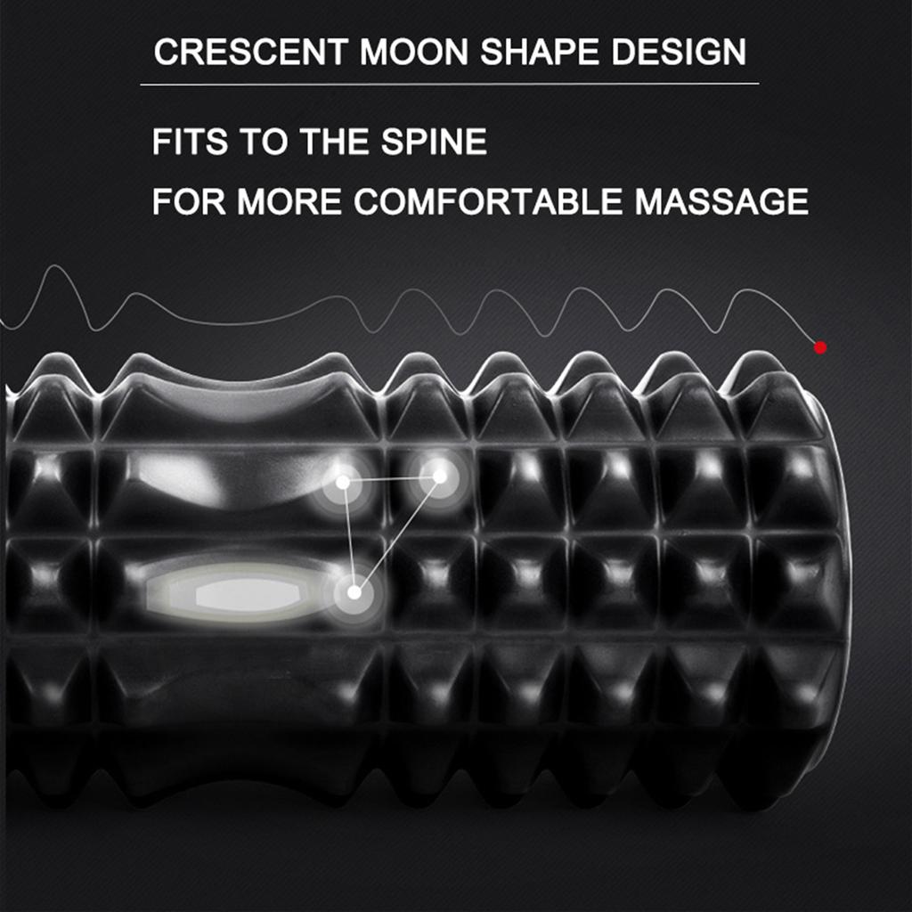 Durable And Safe Crescent Solid Foam Axis 45*13Cm Yoga Post Ideal For Fitness Yoga Pilates And Muscle Relaxation