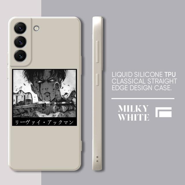 

Чехол для телефона Samsung Galaxy S10 S8 S10e S23 Ultra S9 Plus S20 Fe S21 5g S22 квадратный жидкий чехол «Атака Титанов», японское аниме Samsung S20 5G