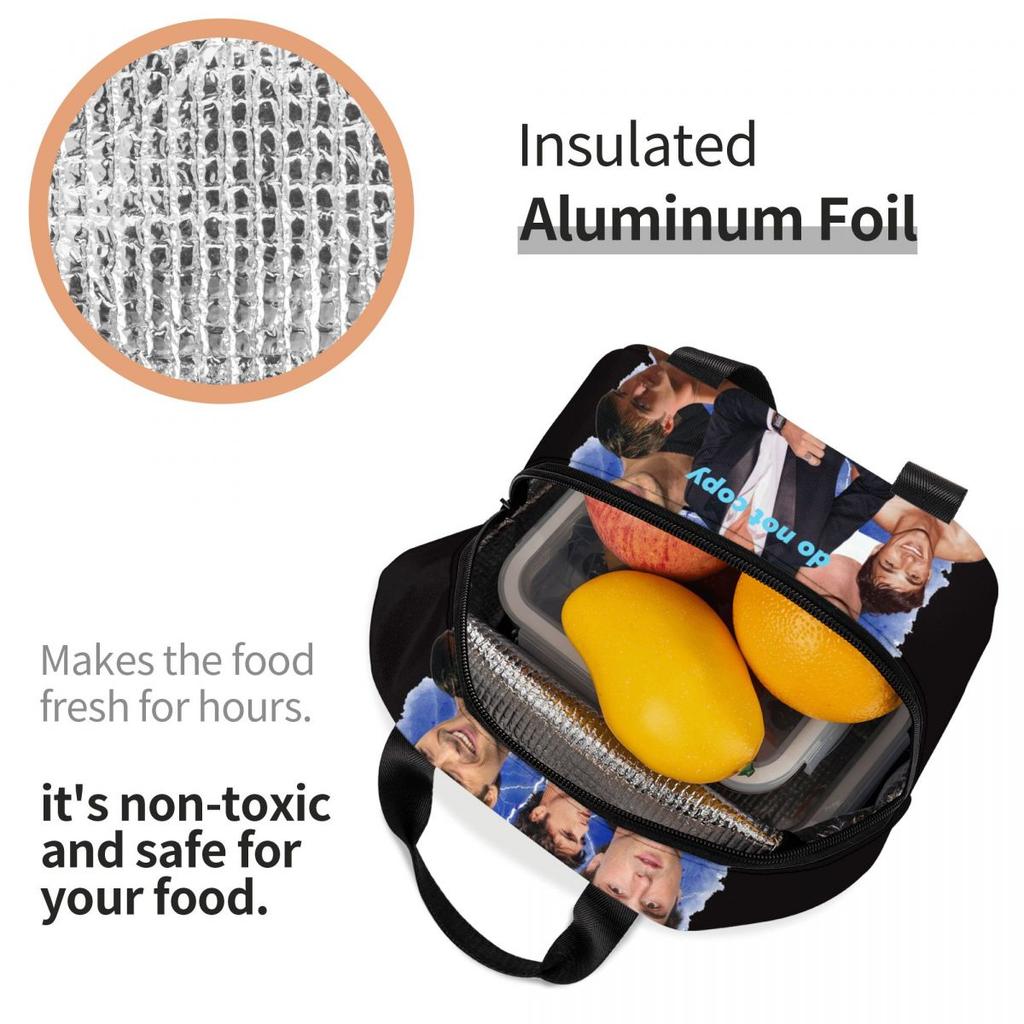 Jacob Elordi Australian Actor Insulated Lunch Bag for Kids School Cooler Thermal Food Box Tote Portable Lunch Boxes Container