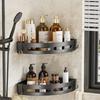 New 1 PCS Adhensive Bathroom Shampoo Holder Shower Caddy Shelves Storage No Drill Shelf Corner Towel Holder Shelves for Bathroom