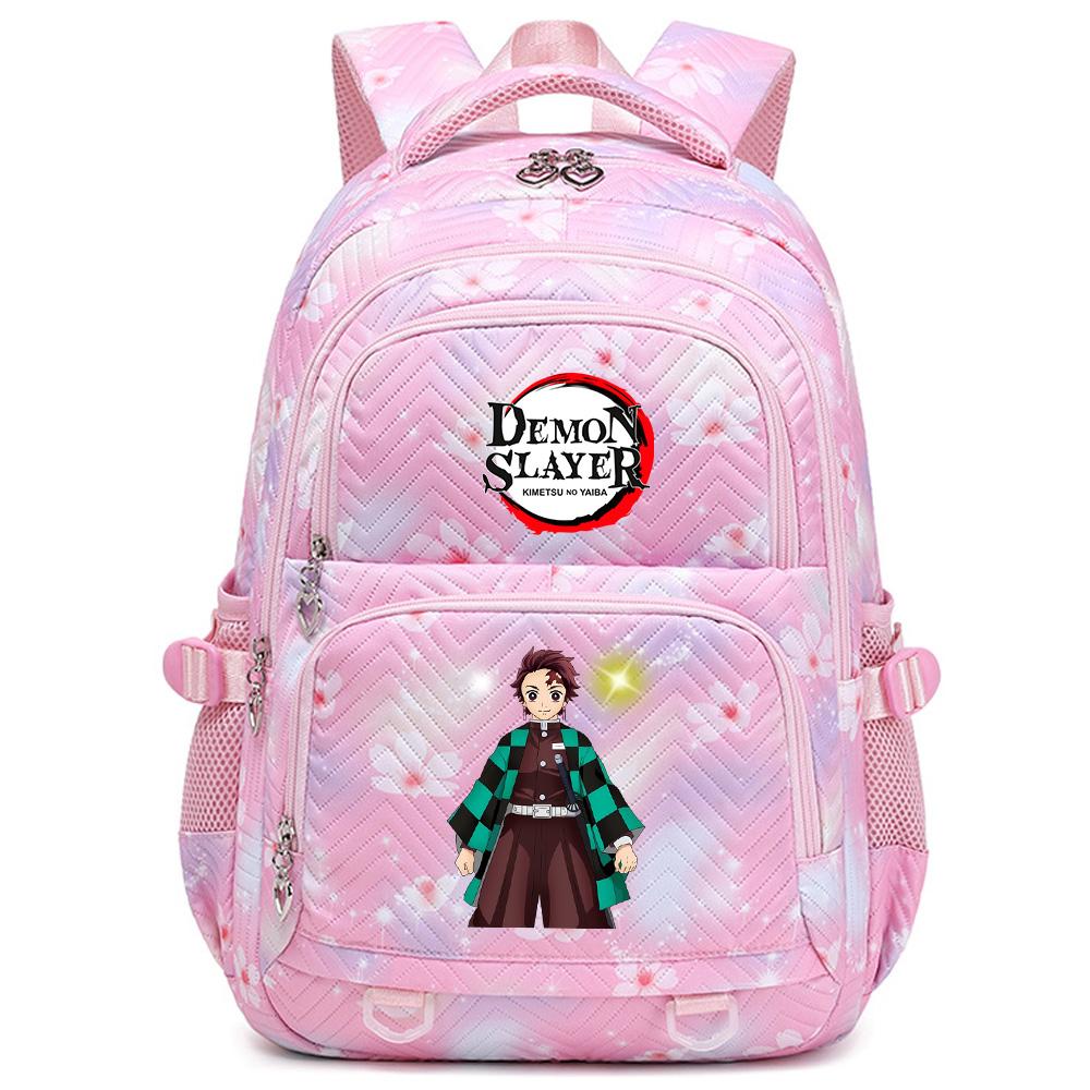 Školní batoh s potiskem Anime Demon Slayer pro studenty, teenagery, chlapce, dívky, ženy, cestovní batoh Mochila Escolar