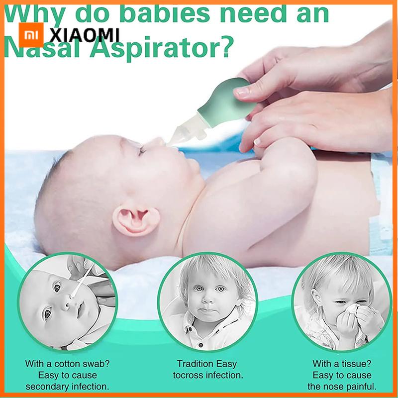 Xiaomi Baby Nasal Suction Device Newborn Toddler Nasal Cleaning Device Safe And Efficient Way to Clear Nasal Passages for Infants