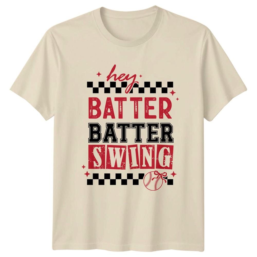 Hey Batter Batter Swing TShirt Sports Fan Baseball Birthday Gift For Him