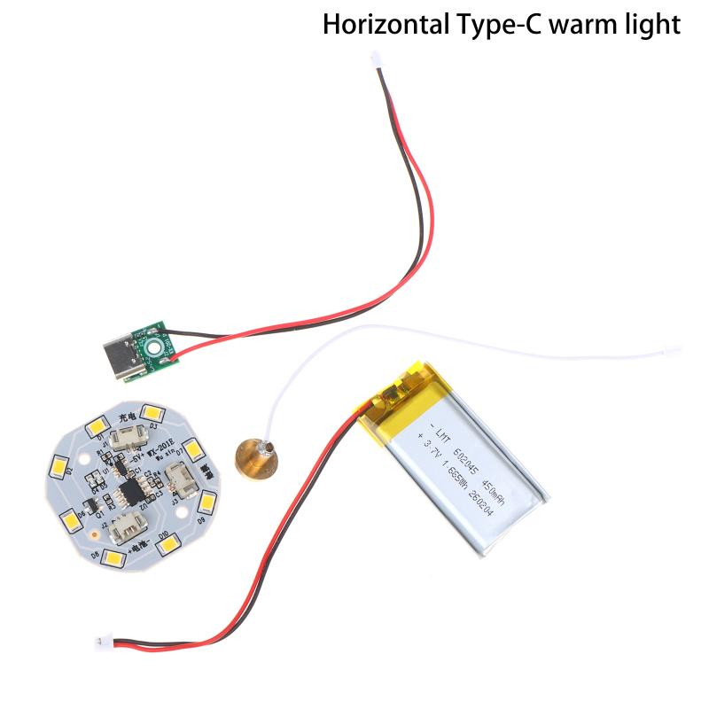 5V Single Color Touch Stepless Dimming Night Light Type-C /Dc Charging Control Board Led Desk Lamp Panel Induction Switch