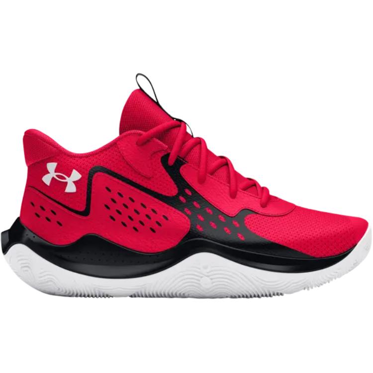 Under Armour Jet 23 GS Red Black Kids Sneakers White 3026635-600