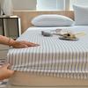 1PCS Sheet Pastoral Flower Fitted Sheet Non Slip Bedspread Washable Cotton With Elastic Band Mattress Cover (no Pillowcase)