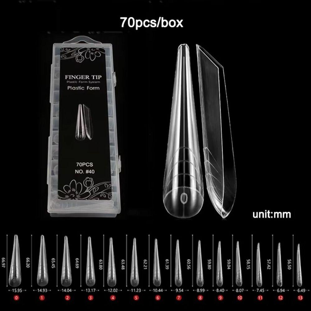 Reusable Advanced Shape Dual Forms Curved Stiletto 3D Nail Forms New Nail Design Tools