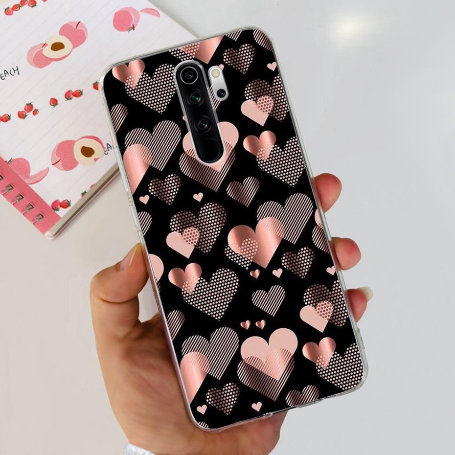 

Case For Xiaomi Redmi Note 8 Pro Cute Flower Cat Printed Soft Silicone TPU Phone Cases For Redmi Note 8Pro Redmi Note 8 Pro